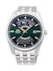 Orient Multi Year Ανδρικό Ρολόι 43.5mm Αυτόματο με Ασημί Ατσάλινο Μπρασελέ