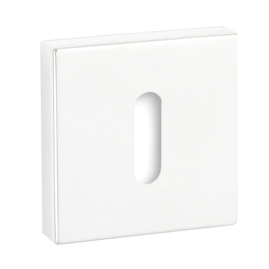 Convex Rosette - Türschild Knopf Türknaufe Weiß