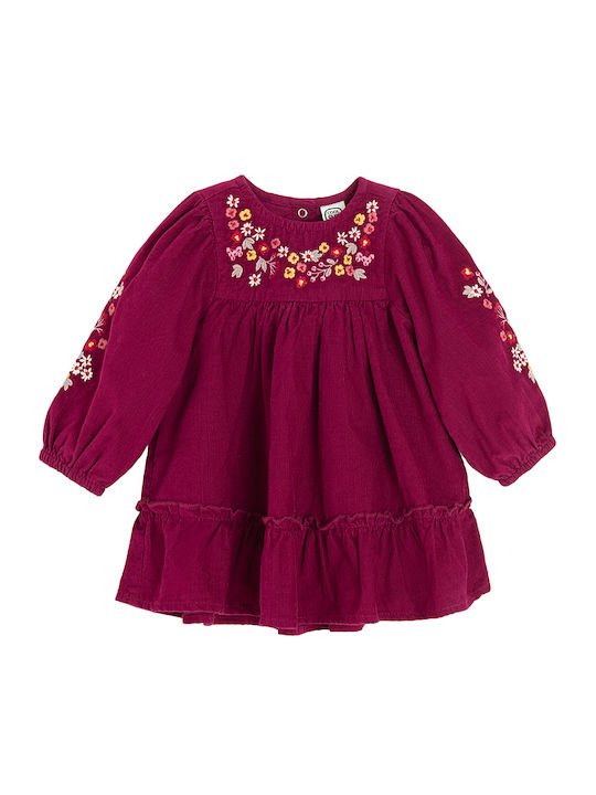 Rochie Fete Mânecă Lungă Set Cu Accesorii Roșie