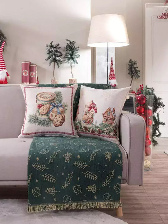 Teoran Christmas Decorative Square Pillowcase 4...
