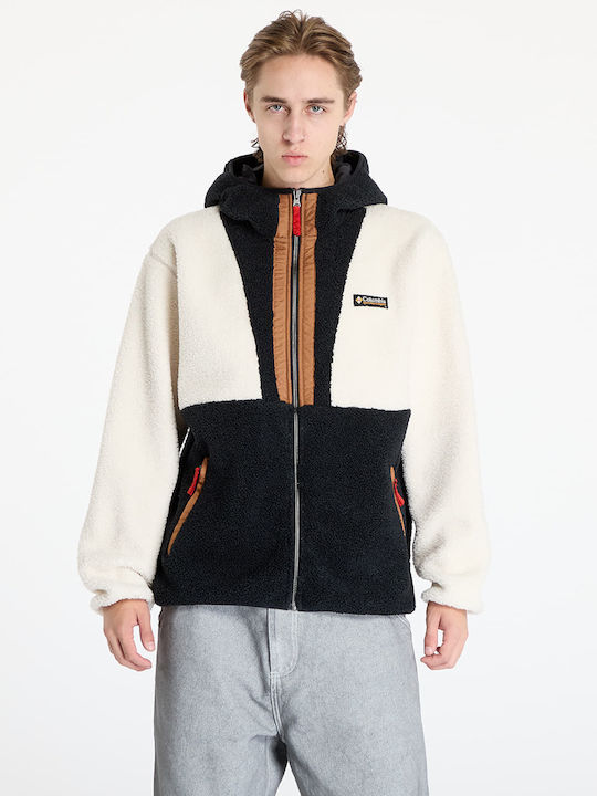 Backbowl Ii Men's Cardigan with Hood Chalk/ Black
