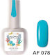 Aloha Fashion Semipermanent Lac de Unghii AF 078 Blue Green 15ml 1buc