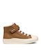 Kids Boots with Hoop & Loop Closure Brown