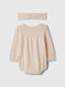 GAP Baby Bodysuit Set with Accessories Barely Pink 2pcs