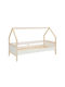 Kids Bed Single White for Mattress 90x200cm