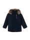 Kids' Casual Jacket with Hood Dark Blue