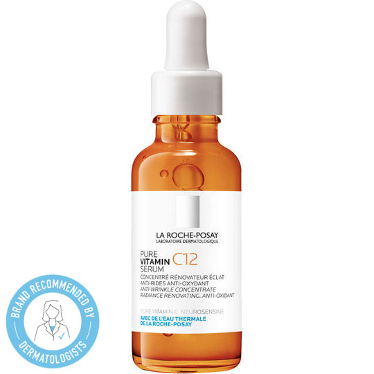 La Roche Posay Pure Vitamin C12 Anti-Aging Serum Gesicht mit Vitamin C & Salicylsäure für Entgiftung & Strahlkraft 30ml