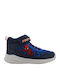 Kinder Sneakers Hoch mit Klettverschluss Blau