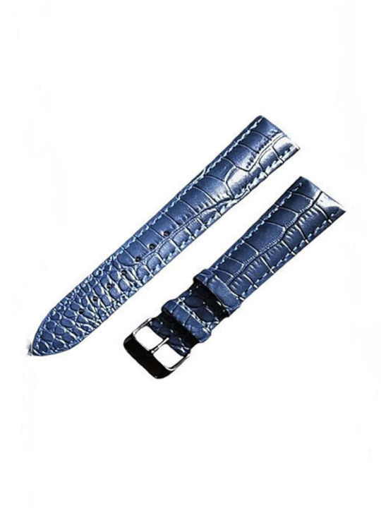Wsshe Δερμάτινο Λουράκι Μπλε 22mm