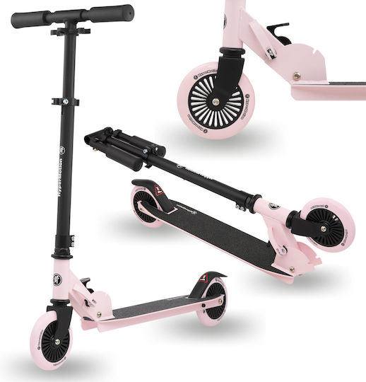 HyperMotion Kinderroller Klappbar Willy 2-Rad für 3+ Jahre alt Jahre Rosa