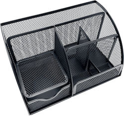 Metallic Desk Organizer in Black Color 1pcs 14x12.5x22cm