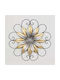Wall Decor Silver Made of Metal 59x4.5x59cm