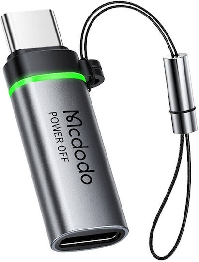 Mcdodo Конвертор USB-C мъжки към Lightning женски Черен 1бр OT-6010
