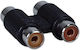 Stagg Μετατροπέας RCA 2x female σε RCA 2x female 1τμχ STO-STG.1628.0001