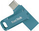 Sandisk Ultra Dual 128GB USB 3.2 Stick with connection USB-A & USB-C Blue