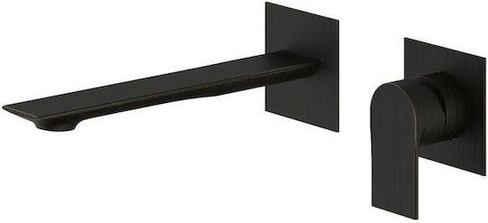 Kolossos Set Mixer & Gură Îngropată pentru Lavabo Negru