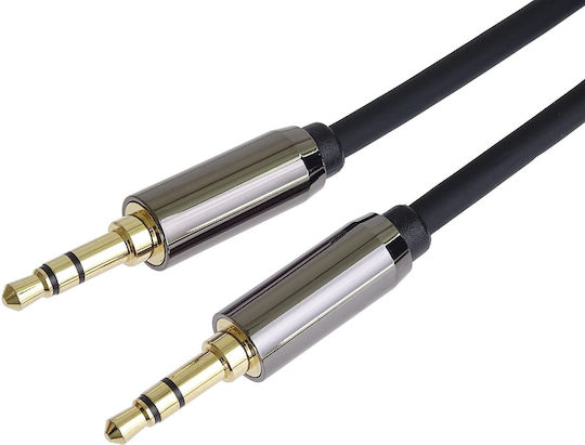 PremiumCord 3.5mm Jack Audio Cable 3.5mm Male - 3.5mm Male Black 1.5m