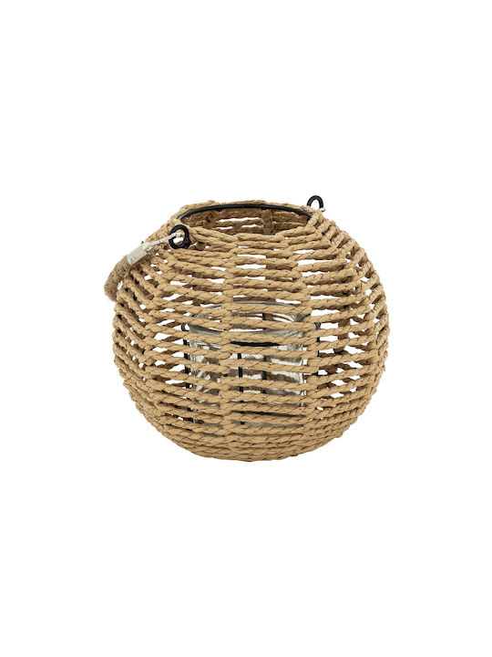 Atmosphera Laterne Glas Braun 18x18x15cm 1Stück
