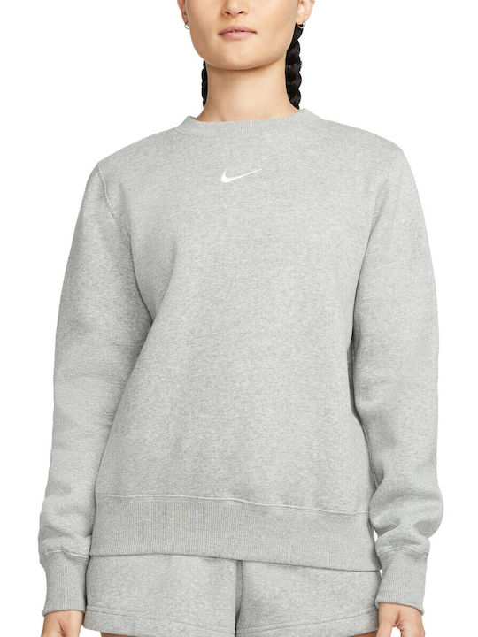 Nike Phoenix Γυναικείο Φούτερ Dk Grey Heather /...