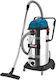 Bulle Staubsauger Flüssigkeiten / Feststoffe 1200W mit Edelstahl Behälter 70Es