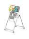 Peg Perego Prima Pappa Follow Me Plus Αναδιπλούμενο Καρεκλάκι Φαγητού με Ρυθμιζόμενο Ύψος Ice