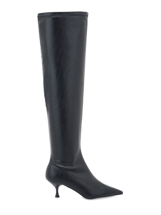 Damenstiefel Über dem Knie Schwarz