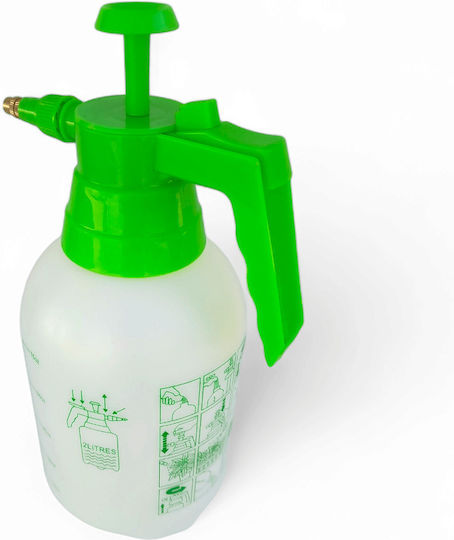 Cobi Smart 2l Manual Sprayer Ergonomic Handle White Green Color