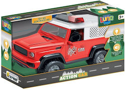 Luna Friction Jeep de pompieri pentru 3+ ani+ Ani