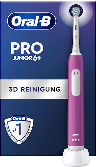 Oral-B Junior Pro Children's Electric Toothbrush with Timer for 6+ Years with Travel Case