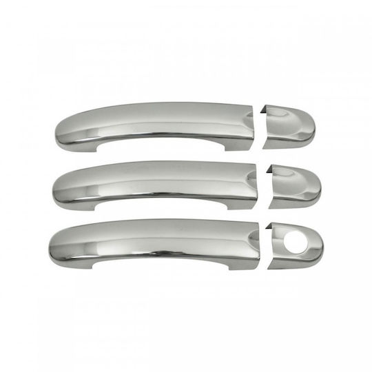 Set Chrome Door Handle Ornaments Compatible Vw T5 2003-2015 3 Handles