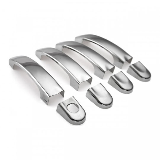 Set Chrome Door Handle Ornaments Compatible VW T5 2003-2015 T6 2015-> 4 Handles