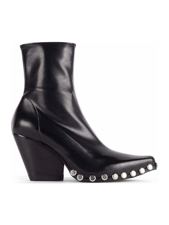 Jeffrey Campbell Walton-st Black 010100342300138 Cowboy Μποτάκια Μαύρα