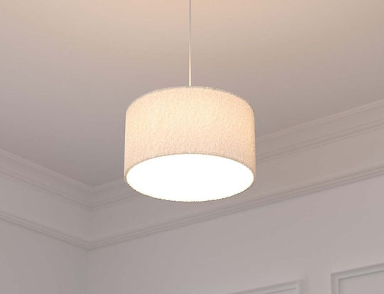 Atmosphera Createur D'interieur Tina Κρεμαστό Φωτιστικό Λευκό 37x37x108εκ.