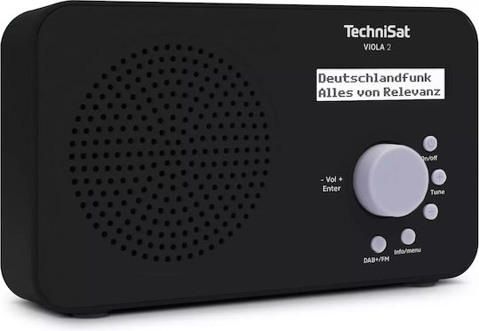 Technisat VIOLA 2 Επιτραπέζιο Ραδιόφωνο Μπαταρίας DAB+ Μαύρο