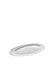 ForHome Servierplatte Oval Rostfreier Stahl Silber 65.5x27cm 1Stück