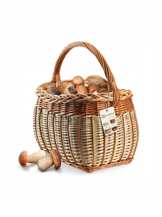 Kadax Wicker Basket Mushrooms Shopping Picnic Fruits Large Eco-friendly