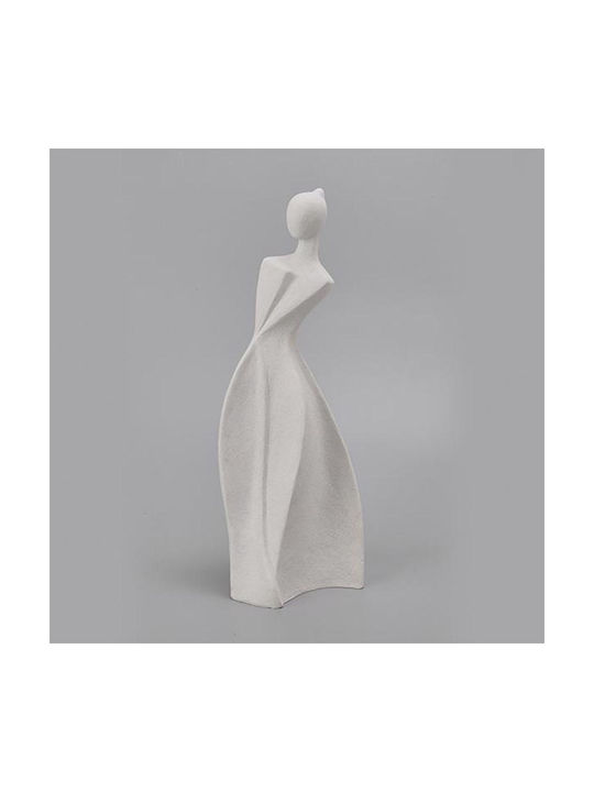 Tischdekorative Frauenfigur Elfenbein 11,6x9,2x31,5cm 14005 752-27134