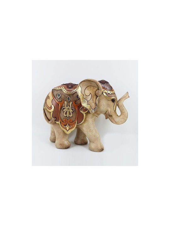 Table Decorative Elephant Brown & Beige 33x13x26cm 12984 752-11637