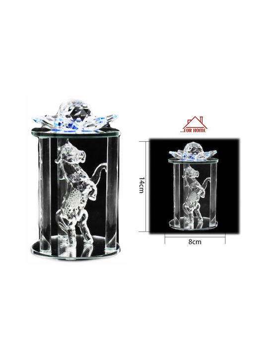 Διακοσμητικό Χώρου Κρυστάλλινο Άλογο 8x14cm Forhome 05205478 Home