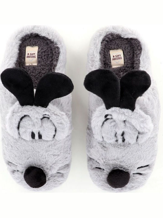 Anatomical Women's Slippers Gray
