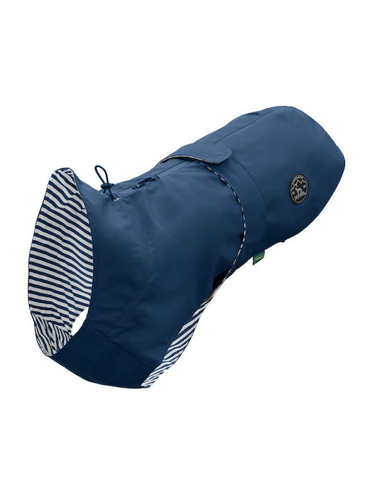 Hunter Blue Waterproof Dog Coat with 40cm Back Length