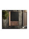 Double Door Wardrobe Catorle Black, Walnut 102x55x104cm