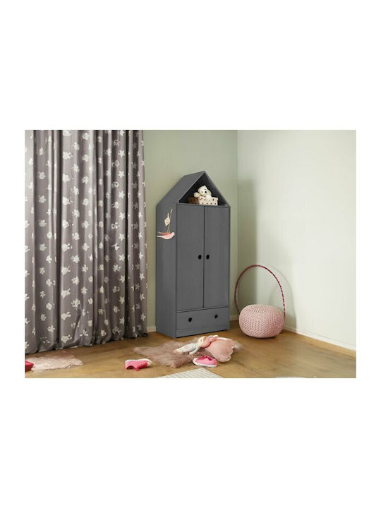 Doppeltür Kleiderschrank Denton A119 Grey 75x40...