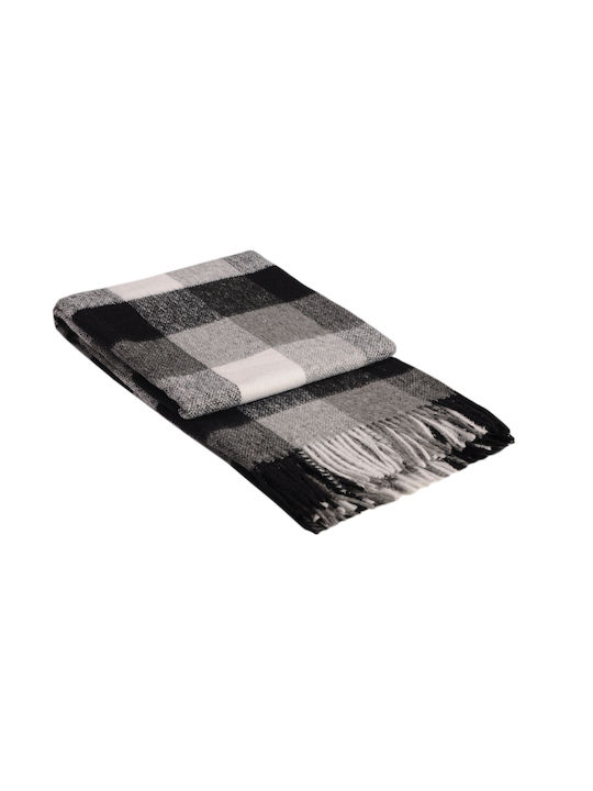 Palermo Gray Wool Blanket 140/200 Cm Gray