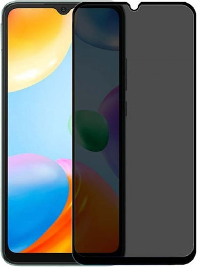 Privacy Tempered Glass Screen Protector 9H Full Cover for Xiaomi Redmi A3 4G Black Edges