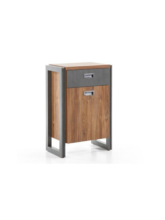 Cabinet Storage Lewiston Y115 Made of Plastic & Wood L55xW33xH81cm