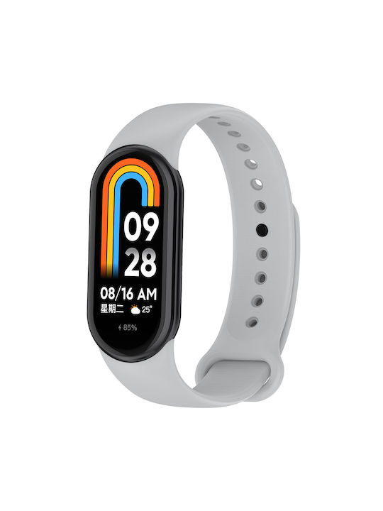 Silicone Wristband Strap Grey Silicone Strap Xiaomi Smart Band 8 8 NFC