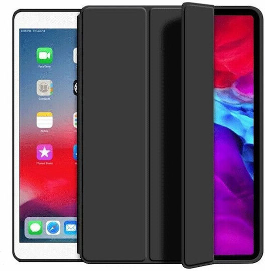 Тънък PD Smart трикратен калъф HQ за писалка Apple iPad Pro 2022 12.9" Черен