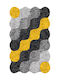 Conceptum Hypnose Circle Covor Rectangular Yellow-black