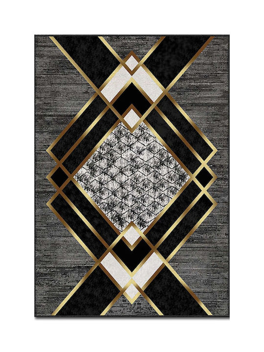 Conceptum Hypnose Rug Rectangular Black-gold